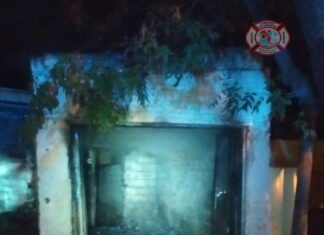 En la madrugada se incendió un garage