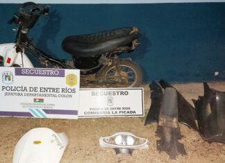 Recuperan moto robada que querían vender