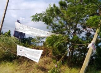 Enersa. Piden no colgar carteles en estructuras eléctricas