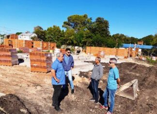 BARRIO SAN ISIDRO. Avanza la construcción de viviendas municipales