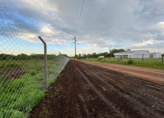 El Parque Industrial de Concepción del Uruguay es dotado del cerramiento perimetral