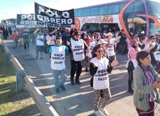 Delegaciones entrerrianas protestaron con el Frente de Lucha Piquetero en plaza de Mayo