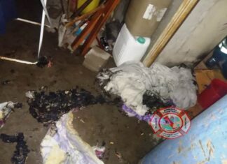 Discutió con su pareja y prendió fuego la casa