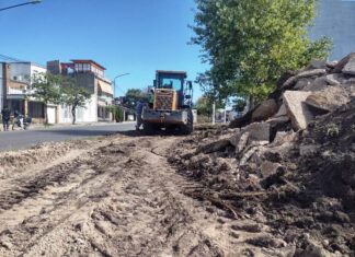 El bulevar Yrigoyen va cambiando su paisaje