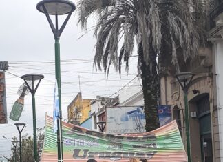 AGMER Uruguay realiza manifestación en la petaonal