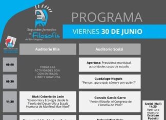 II Jornadas de Filosofía del Río Uruguay: El programa del día viernes