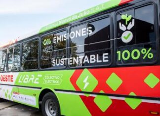 Se puso en marcha el primer colectivo argentino que funciona con baterías de litio