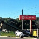 Pagina 7 Chocó y tumbó columna de alta tensión