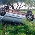 Pagina 7 Volcó su auto y sufrió una grave herida