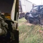 Pagina 7 dos camionetas chocaron un tren