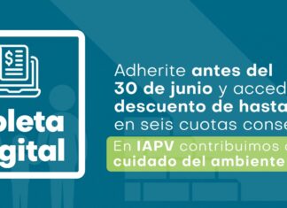 Hasta el 30 de junio se pueden adherir a la boleta digital de IAPV