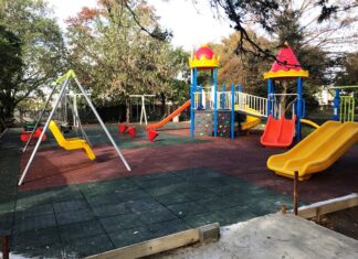 Inauguran el parque infantil de la plaza Urquiza