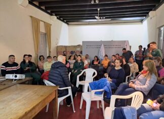 Salud Mental trabajó con el personal del Palacio San José