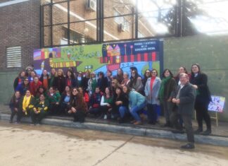 La enseñanza inicial ya tiene su mural en La Histórica