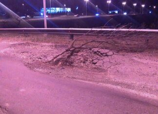 Lamentable estado en el acceso. Nuevo siniestro vial en el ingreso a la ciudad