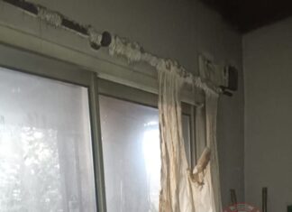 Se incendió una vivienda en Lorenzo Sartorio con pérdidas totales y dos personas quemadas