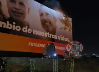 Incendiaron un cartel político en Concepción