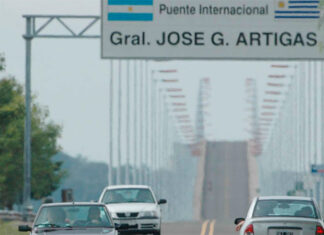 Aumentaron los peajes para cruzar a Uruguay