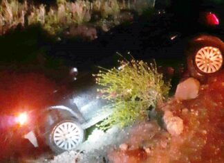Los espejos de agua en la ruta provocaron despistes