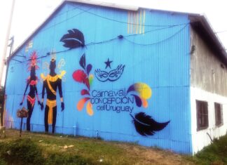 Pintaron los galpones de las comparsas locales