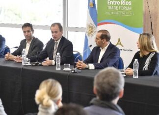 Bordet presidió el acto de la misión inversa de EE.UU.