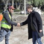 p2 – Bordet recorrió la obra de acceso a Pueblo Brugo