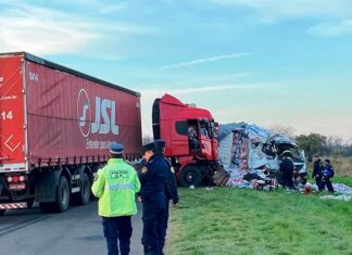 Departamento Tala. Perdió la vida tras un accidente de camiones