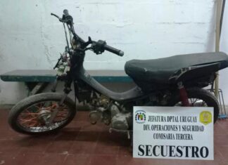 Recuperan una moto tras una persecución