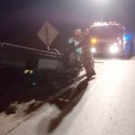 Pagina 7 Conductora destrozó su auto al volcarlo sobre Autovía