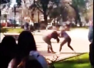Jóvenes se enfrentaron a golpes y fueron filmadas