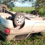 Pagina 7 Volcó su auto al esquivar un perro