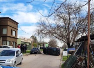 Un violento choque que involucró a cuatro autos