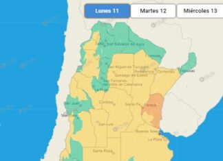 Cambió a naranja el alerta por tormentas