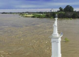El río Uruguay llegó a los 5,46 pero bajaría la próxima semana
