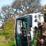 Pagina 7 Un colectivo despistó y volcó