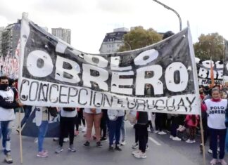 En plaza Ramírez. Se moviliza el Polo Obrero