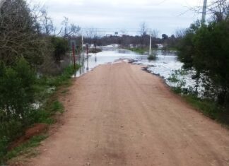 Por seguridad. Interrumpieron el paso en el camino al Puente de Fierro