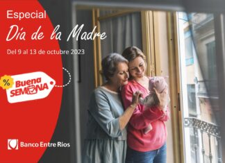 Día de la Madre: Banco Entre Ríos ofrece hasta 40% de ahorro y hasta 6 cuotas sin interés con sus tarjetas