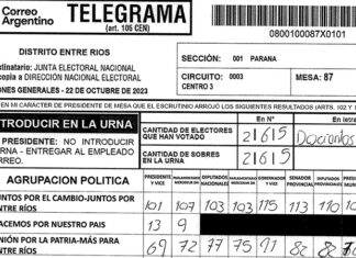 Ya se puede consultar el resultado en la mesa en que votaste