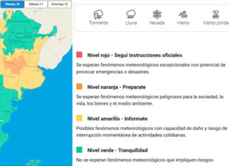 El país está en alerta naranja y amarilla por tormentas y otros fenómenos