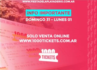 Fiesta de la Playa: El 31 de diciembre y 1 de enero no habrá venta presencial de entradas y plateas