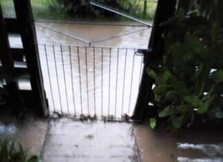 Asistieron a los afectados por las torrenciales lluvias