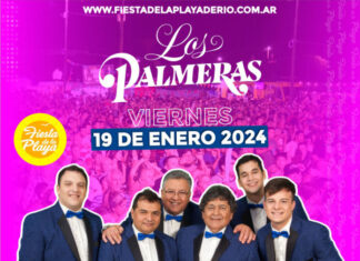 Fiesta Nacional de la Playa. Noche de Fiesta y Música los palmeras cierran la tercera noche