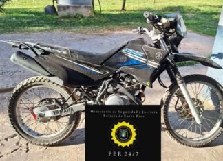 Recuperan una moto recientemente robada