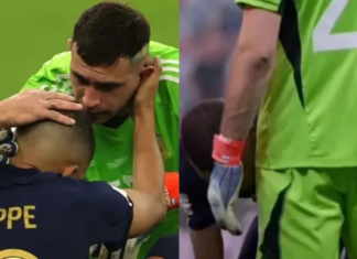 El gesto inédito de Dibu Martínez con Mbappé en la final del Mundial