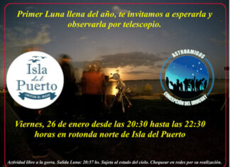 Invitaron a observar a la primera Luna Llena de 2024