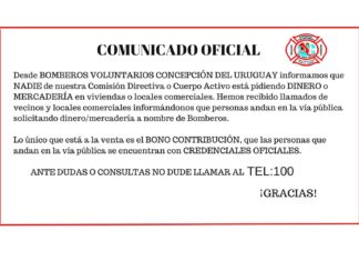 Bomberos locales no piden dinero ni mercadería