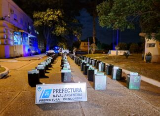 Concordia: secuestraron 35.000 atados de cigarrillos sobre el río Uruguay