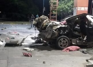 Preventiva para policía que conducía el auto que explotó con cocaína