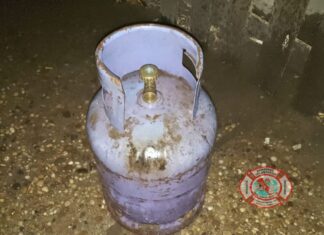 Una garrafa envuelta en llamas, causó pánico en la madrugada uruguayense